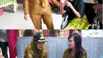 Walikota Bandar Lampung, Hj. Eva Dwiana, membagikan alat bantu disabilitas kepada warga yang membutuhkan di Kecamatan Teluk Betung Utara.